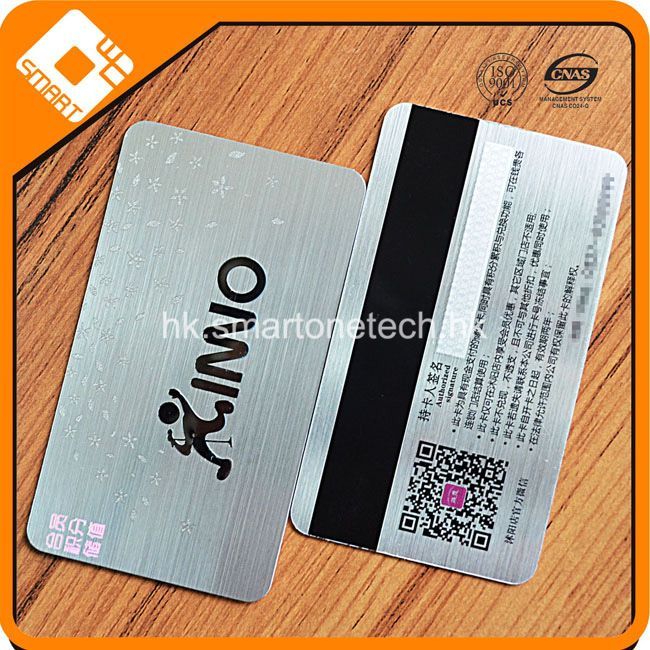 PVC拉丝银会员卡