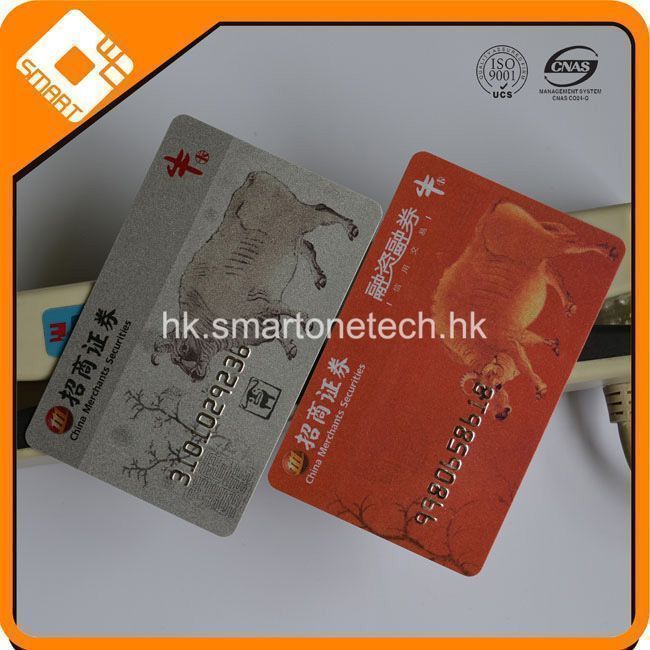 CR80 PVC 打银底低亢磁条卡