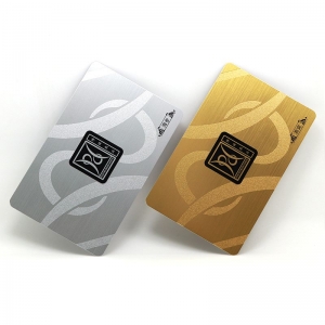 光面拉絲金銀底禮品卡 塑膠磨砂UV效果定製